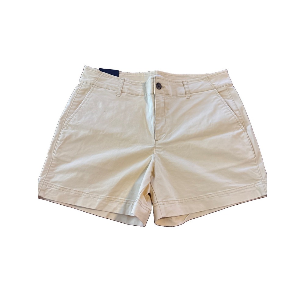 Gap Mid Rise 5" Stretch Womens Shorts W/ Pockets Size 12 Pale Yellow NEW NWT T55